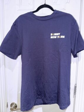 Aime Leon Dore Navy Sonny New York Short Sleeve Tee